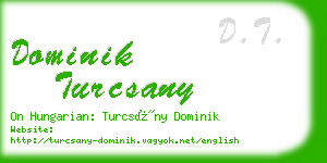 dominik turcsany business card